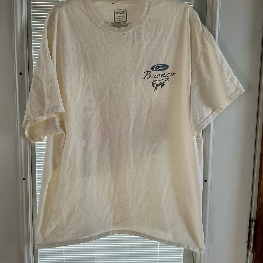 Ford Bronco Off-White Short Sleeve Tee